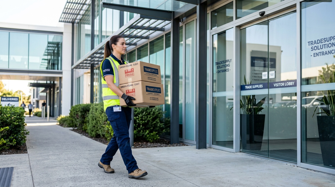 Delivery driver on the road